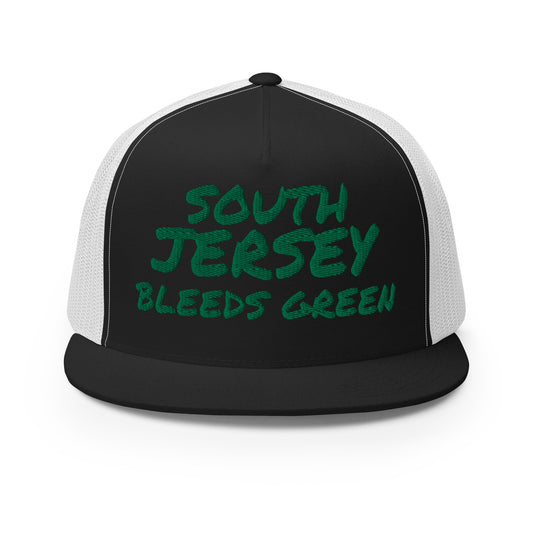 South Jersey Bleeds Green Trucker Cap