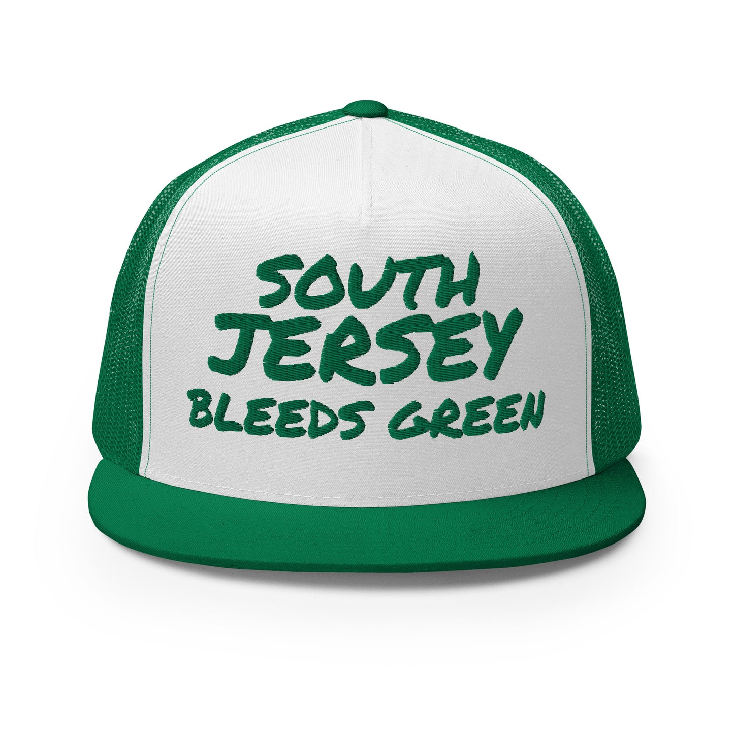 South Jersey Bleeds Green Trucker Cap