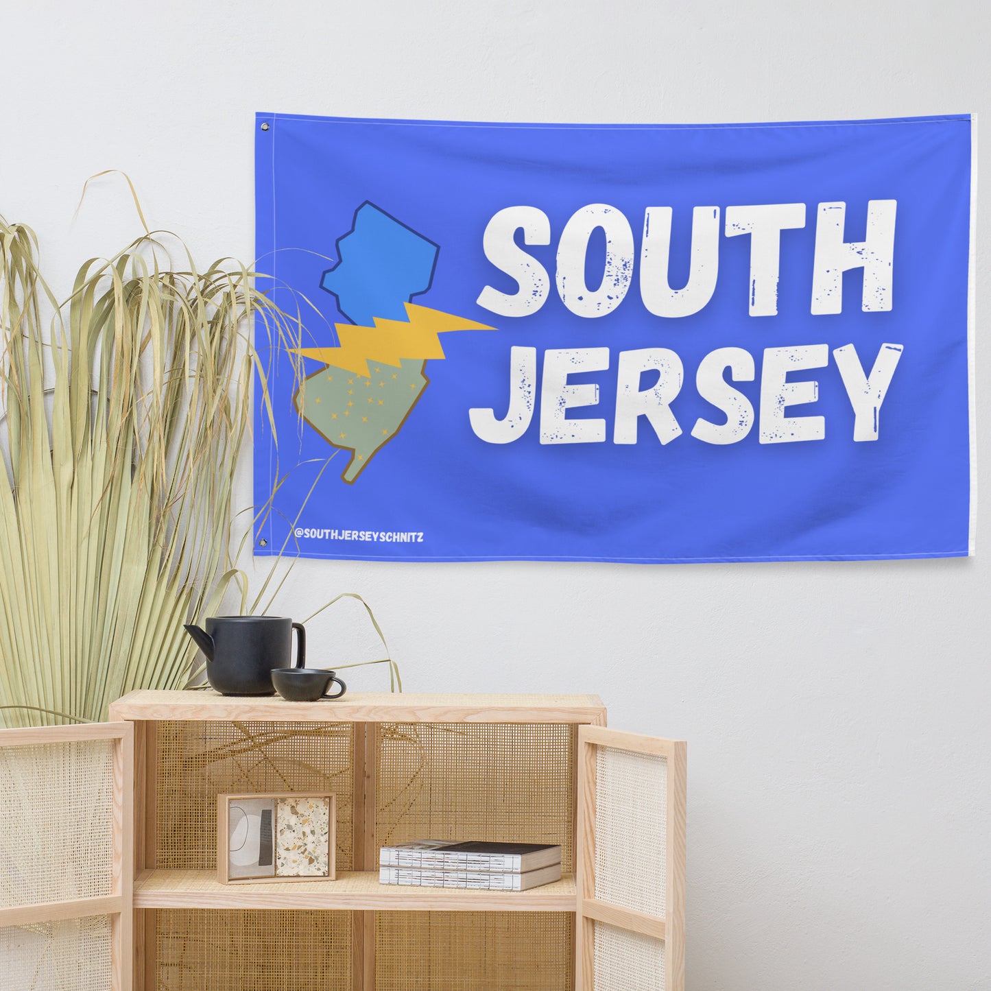 Blue South Jersey Schnitz Flag