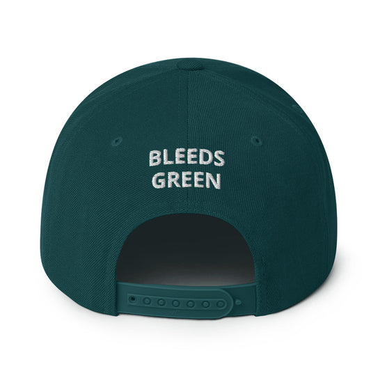 South Jersey Bleeds Green Snapback Hat