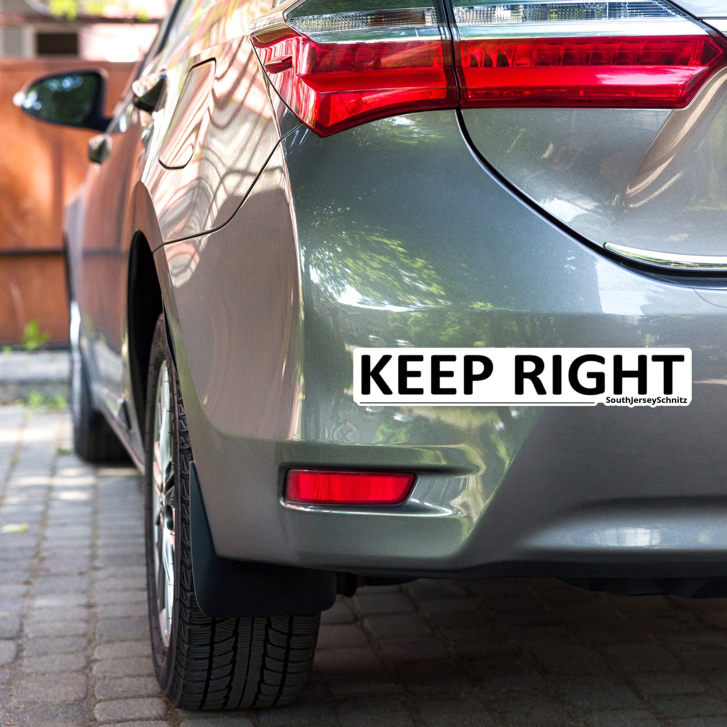 KEEP RIGHT Bumper Sticker