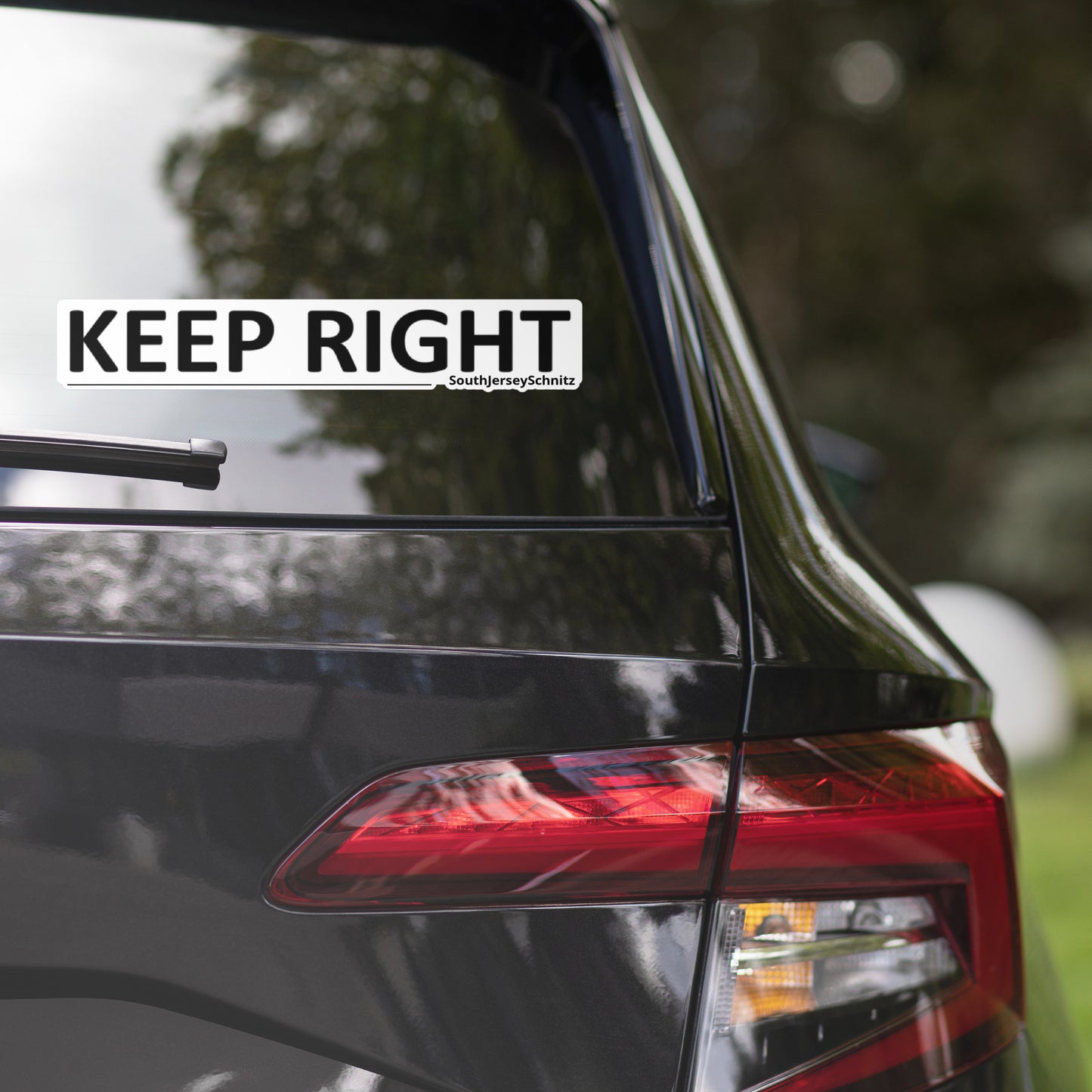 KEEP RIGHT Bumper Sticker