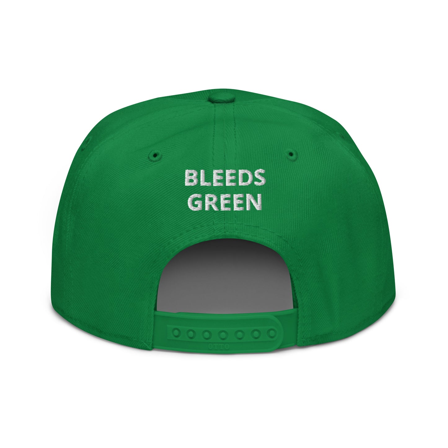 South Jersey Bleeds Green Snapback Hat - KELLY GREEN