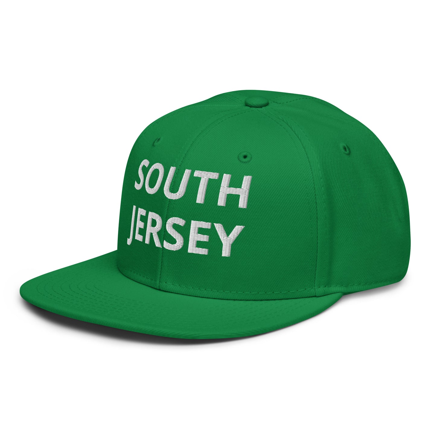 South Jersey Bleeds Green Snapback Hat - KELLY GREEN