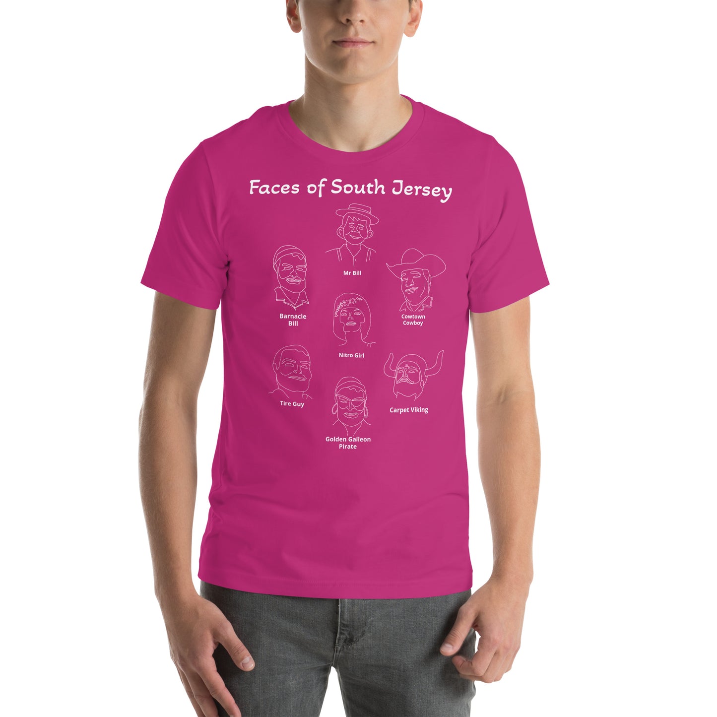 Faces of South Jersey Unisex t-shirt