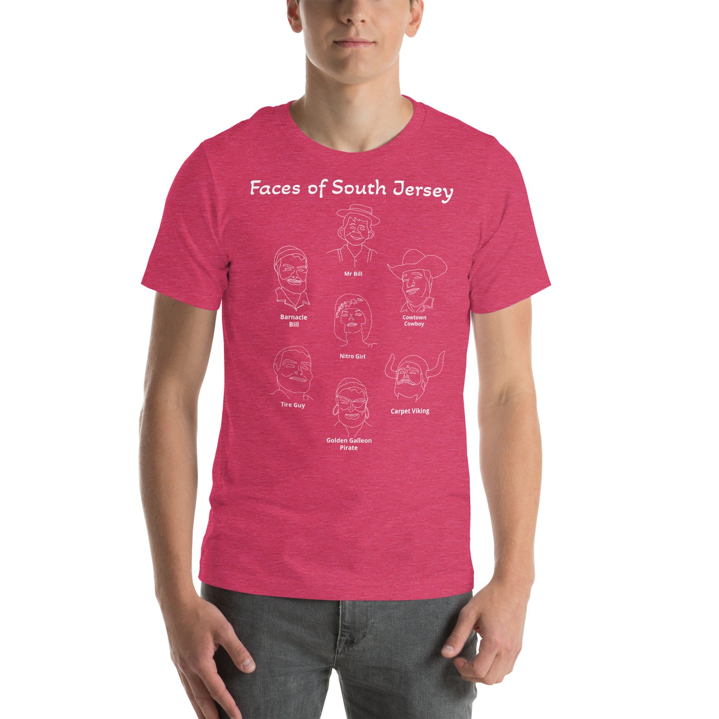 Faces of South Jersey Unisex t-shirt