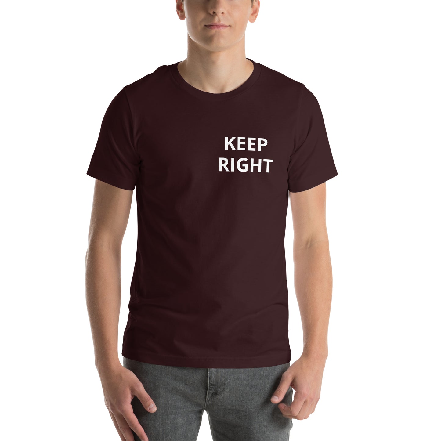 KEEP RIGHT Unisex t-shirt